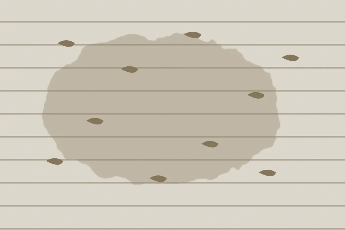 Illustration of exterior siding with flaking and peeling paint